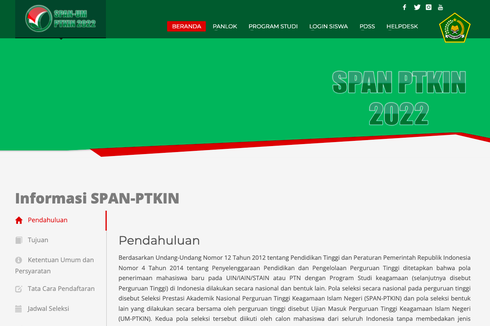 Link Pendaftaran PDSS SPAN-PTKIN 2022, Ini Syarat dan Jadwalnya