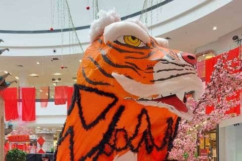 Pasang “Macan” Peringati Tahun Baru Imlek, Dekorasi di Mal Ini Jadi Sorotan hingga Viral