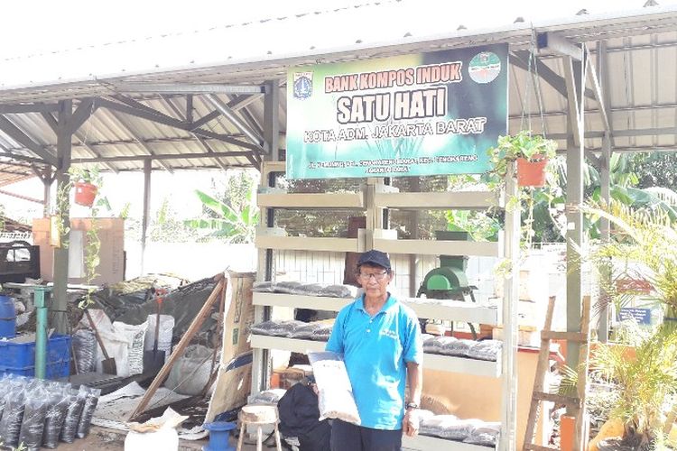 Bank Kompos Satu Hati di Cengkareng, Jakarta Barat. 