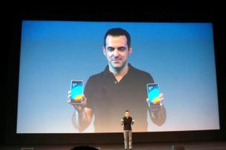 VP Global Xiaomi, Hugo Barra, saat memperkenalkan Xiaomi Mi 4i dalam gelaran di New Delhi, India, Kamis (23/4/2015).