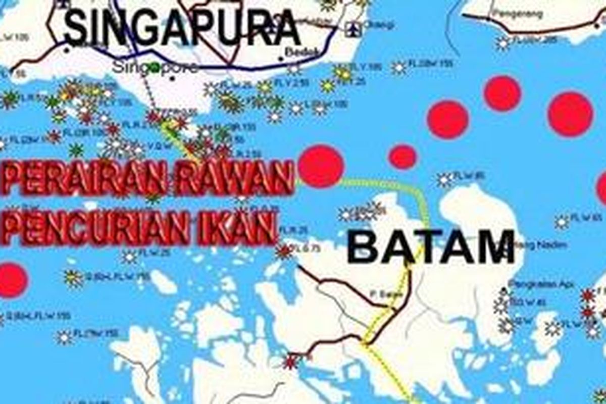 Inilah wilayah perbatasan RI-Singapura-Malaysia