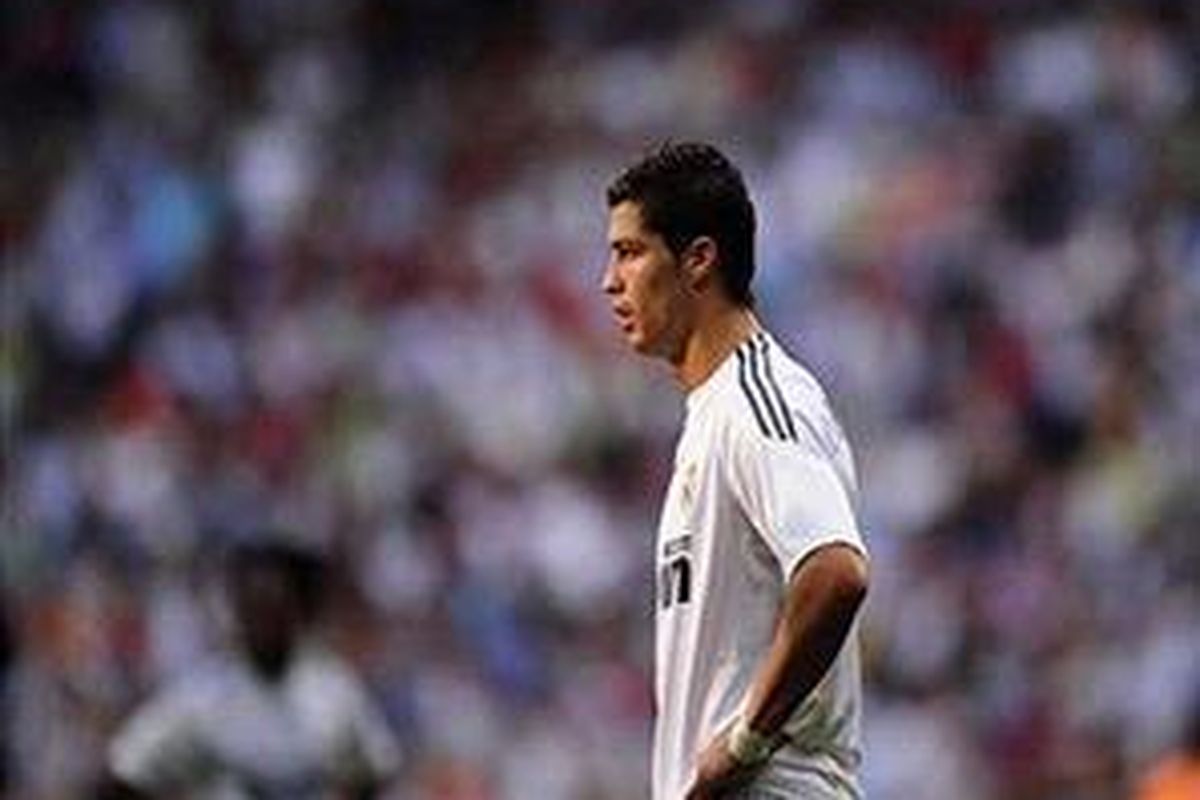 Penyerang Real Madrid, Cristiano Ronaldo.