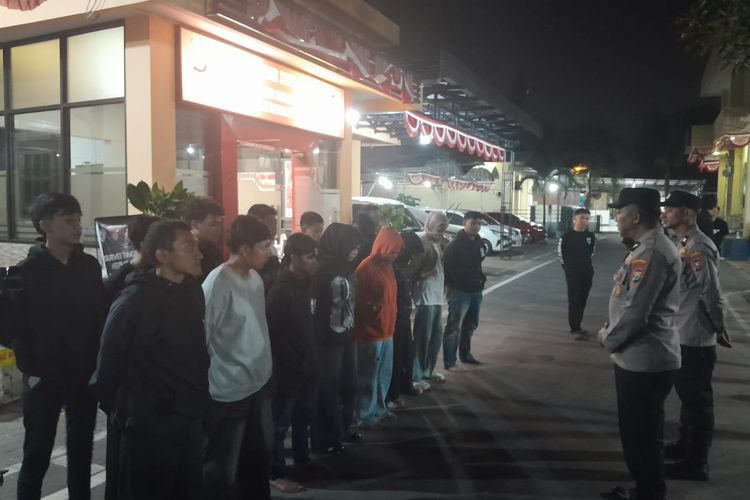 Konvoi Tengah Malam, 17 Pesilat di Mojokerto Ditangkap, 20 Motor Disita