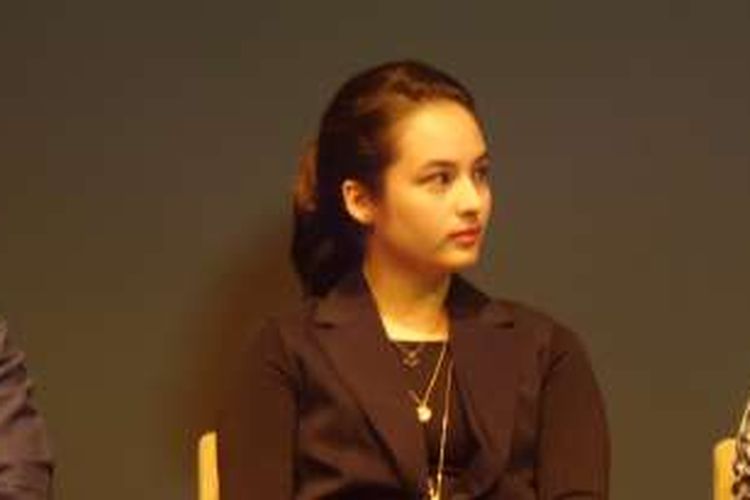 Chelsea Islan menghadiri jumpa pers film Headshot di Lounge Plaza Senayan, Jalan Asia Afrika, Jakarta Pusat, Kamis (18/8/2016).