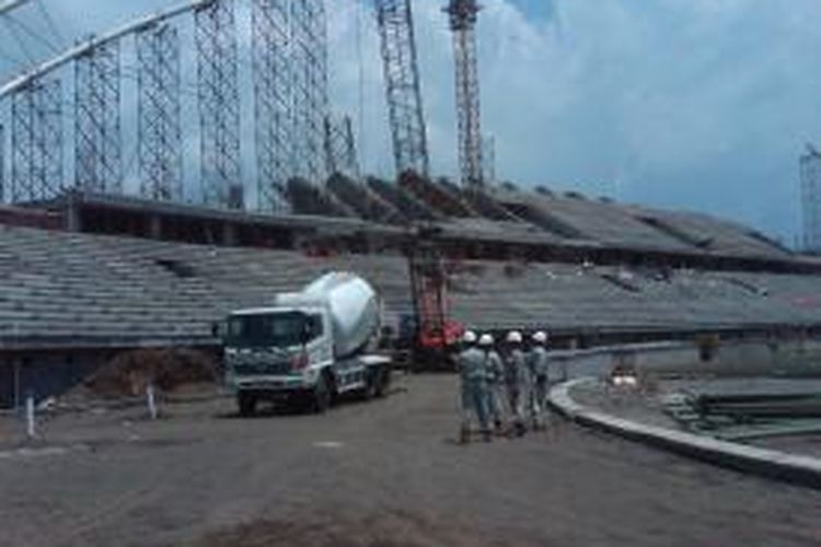 Inilah Stadion Jember Sport Garden, yang diklaim Pemkab Jember, Jawa Timur, sebagai stadion termegah di Jawa Timur bagian timur. Stadion ini menghabiskan dana sebesar Rp 200 Miliar, Selasa (22/10/13)