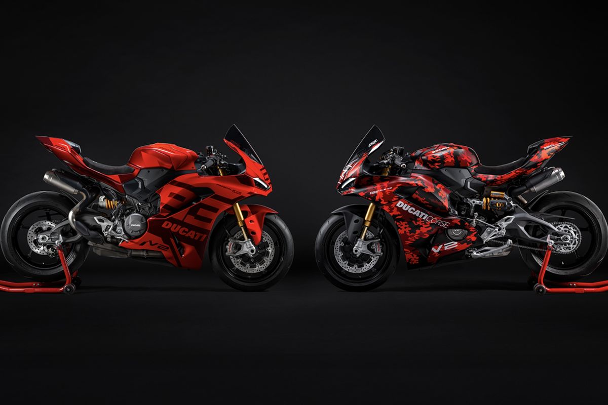 Ducati kembali merilis dua edisi spesial dari Panigale V2 yang masing-masing dipersembahkan untuk pebalap MotoGP pabrikannya, yakni Francesco Bagnaia dan Marc Marquez.