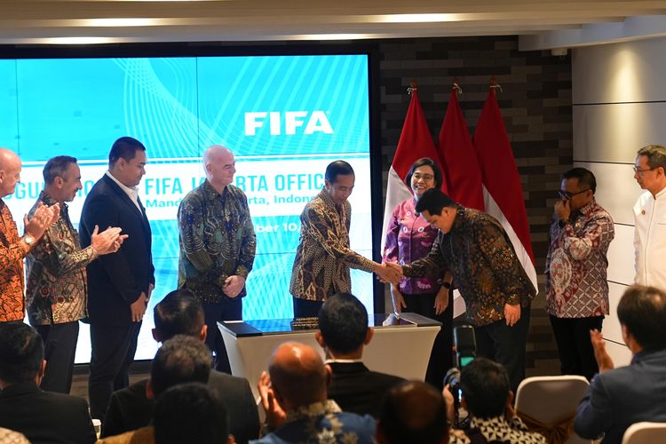 Kantor FIFA di Jakarta telah diresmikan oleh Presiden Jokowi