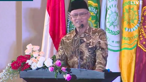 Di Hadapan Ganjar-Mahfud, Ketum PP Muhammadiyah Titip Tak Ada Undang-Undang Dibuat Kilat