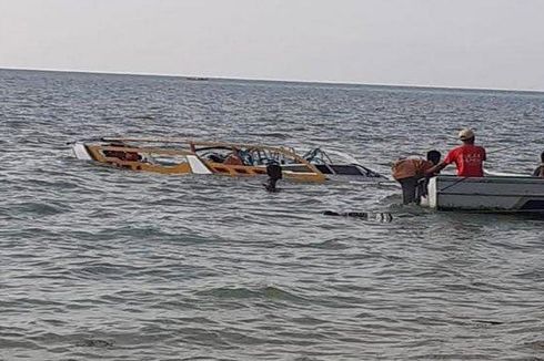 Detik-detik Perahu Nelayan Bawa Bom Ikan Meledak, 1 Tewas