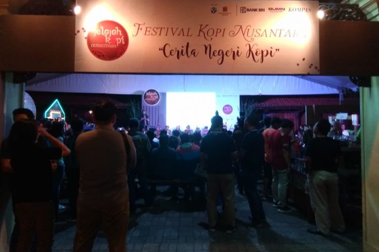 Festival Kopi Kompas di Bentara Budaya Jakarta, Kamis (19/7/2018).