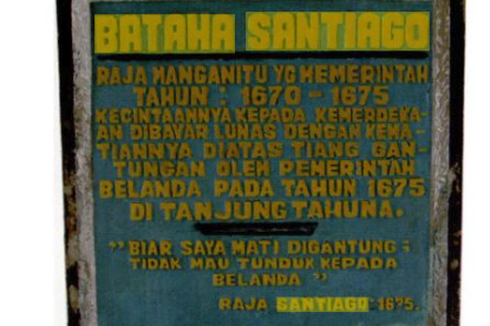 Bataha Santiago, Pahlawan Nasional yang Menentang Belanda