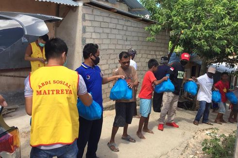 Dampak Corona Meluas, Vihara Duta Maitreya Batam dan NU Kepri Salurkan Sembako