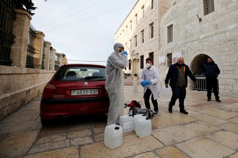 Israel dan Palestina Kompak Lawan Virus Corona, Gereja Betlehem Ditutup