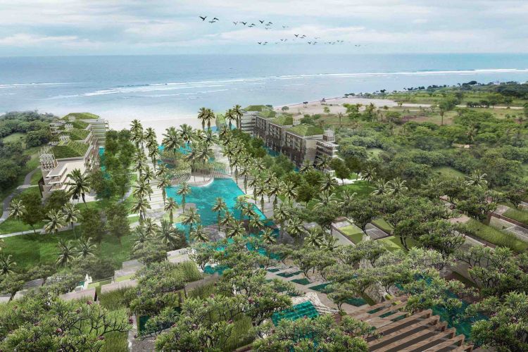 The Apurva Kempinski Bali, hotel berbintang 5 di Sawangan, Nusa Dua, Bali yang akan hadir pada kuartal pertama tahun 2019. 