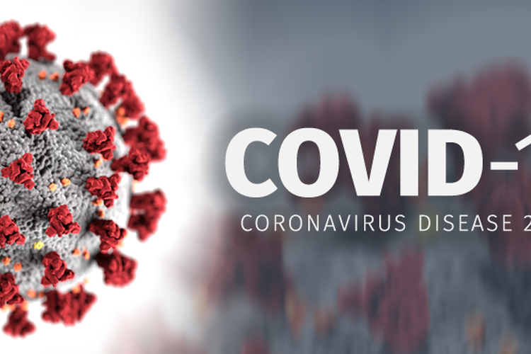 Ilustrasi virus corona (COVID-19).