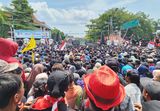 BERITA FOTO: Suasana Demo Pati 13 Agustus 2025