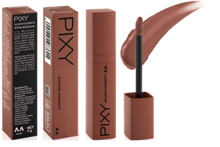 Lipstik warna nude dari Pixy, salah satu rekomendasi lipstik warna nude