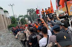 Suasana Demo Buruh Terkini, Sudah Kondusif meski Awalnya Sempat Ricuh