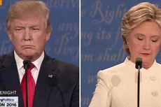 Lagi, Hillary-Trump Awali Debat Terakhir Tanpa Jabat Tangan