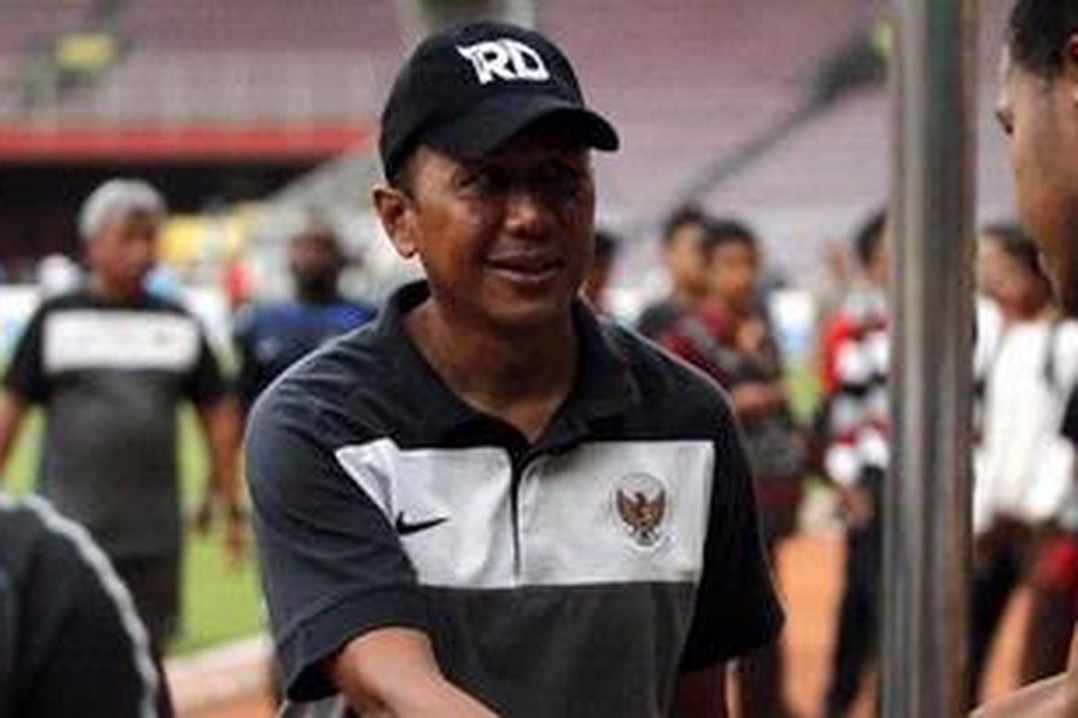 Pelatih Timnas U-23 Indonesia Rahmad Darmawan.