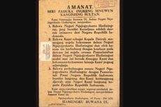 Amanat 5 September 1945: Bergabungnya Yogyakarta dengan NKRI