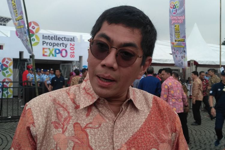 Direktur Jenderal Kekayaan Intelektual (Dirjen KI) Kementerian Hukum dan HAM Freddy Harris di lapangan silang Monas, Jakarta, Kamis (26/4/2018).