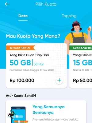 Ilustrasi paket data By.U Yang Bikin Cuan Tiap Hari.