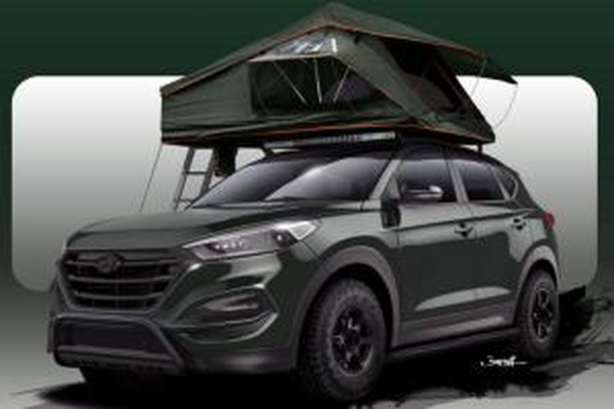Hyundai Tucson Adventuremobile, konsep mobil rekreasional untuk SEMA 2015.