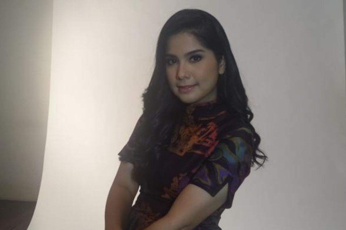 Annisa Pohan usai pemotretan di studio Kolbano, Tebet, Jakarta Timur, kamis (29/12/2016).