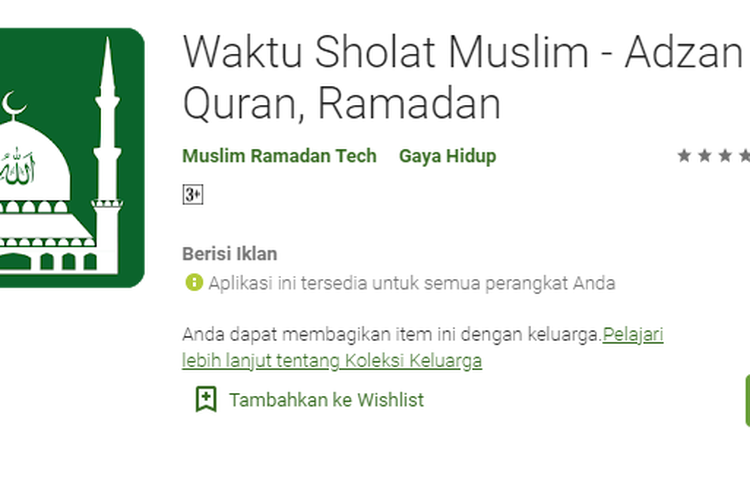 Aplikasi Waktu Sholat Muslim-Adzan pro, Quran, Ramadan, untuk mengetahui jadwal puasa 2021