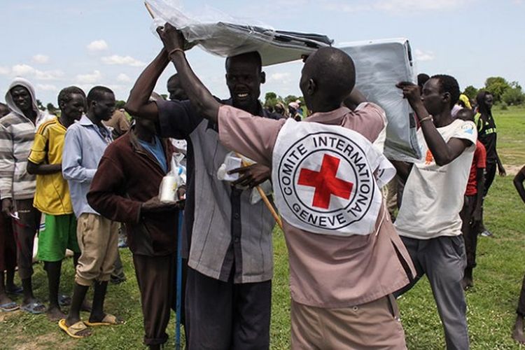 Kegiatan ICRC di salah satu negara di Afrika.