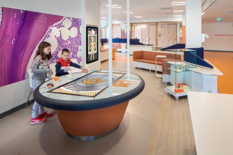 Interior Rumah Sakit Khusus Kanker Anak Dirancang Layaknya Ruang Bermain
