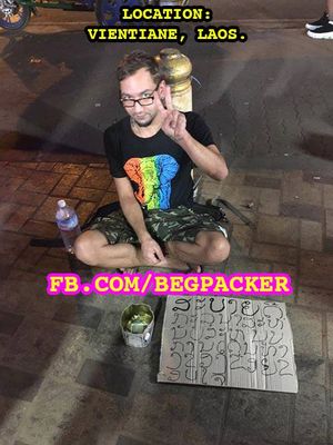 Foto begpacker di halaman facebook Begpackers in Asia.