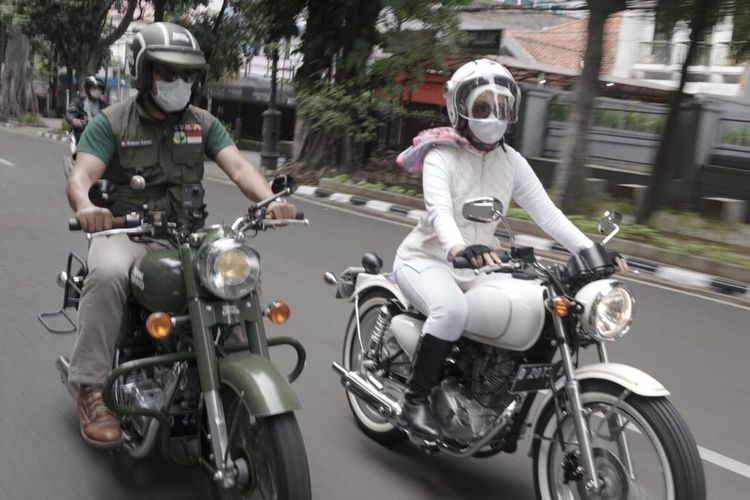 Kawasaki W175 Bobber Si Cinta, istri Ridwan Kamil, garapan Yashashii Garage