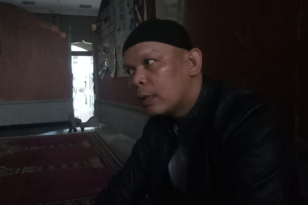 Muhammad Zaini saat ditemui di posko banjir Cipinang Melayu, Jakarta Timur, Rabu (1/1/2020).