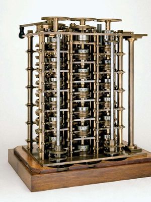 Difference Engine yang diciptakan Charles Babbage