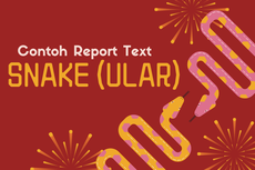 Contoh Report Text tentang Snake (Ular) dan Terjemahannya
