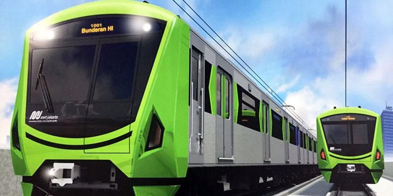 Inilah penampilan moncong MRT yang dikatakan oleh Plt Gubernur DKI Jakarta Sumarsono seperti jangkrik.