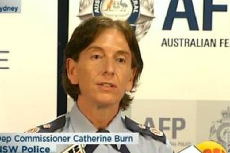 Deputi Komisioner Kepolisian New South Wales Catherine Burn dalam jumpa pers di Sydney, Rabu (11/2/2015)