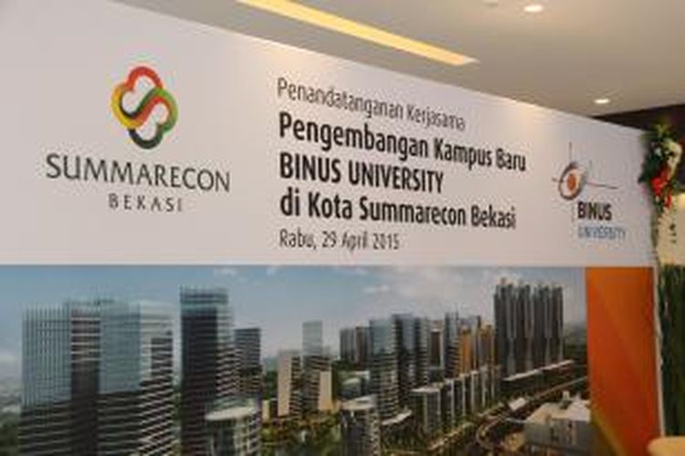 Universitas Bina Nusantara (Binus University) mengembangkan rencana pembangunan kampus baru seluas 36.400 m2 di Jalan Lingkar Bulevar, Kota Summarecon, Bekasi. 