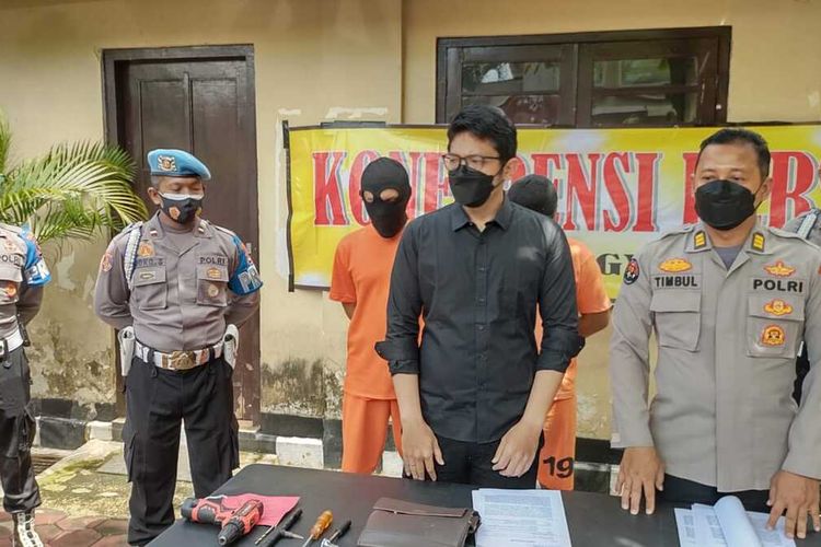 Mirza saat ditemui di Polresta Yogyakarta, jumpa pers curanmor dengan pelaku YP Jumat, (10/12/2021)