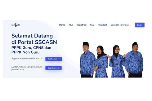 Login di www.sscasn.bkn.go.id untuk Daftar CPNS 2021