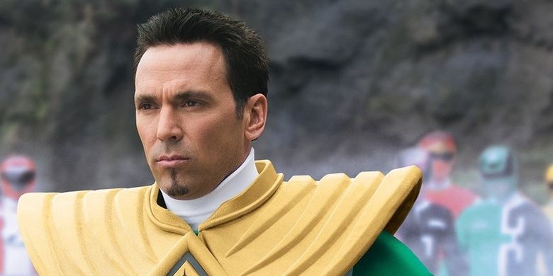 Jason David Frank sebagai Green Ranger dalam Power Rangers Megaforce (2013)