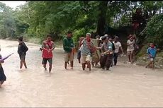 Warga dan Polisi di NTT Gotong Jenazah Seorang Kakek Sejauh 2,5 Kilometer, Lintasi 3 Sungai