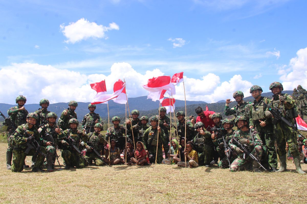Bangun Pos Taktis di Kuyawage, TNI Tekankan Pendekatan Humanis di Papua