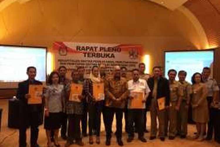 Penetapan Daftar Pemilih Sementara (DPS) Pilkada DKI Jakarta 2017 se-Jakarta Pusat di Alila Hotel, Jakarta Pusat, Selasa (1/1/2016).
