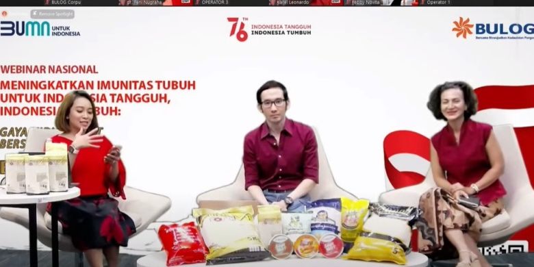 Bulog Gelar Webinar Gaya Hidup Sehat Bersama Beras Fortivit - Vimarsana News