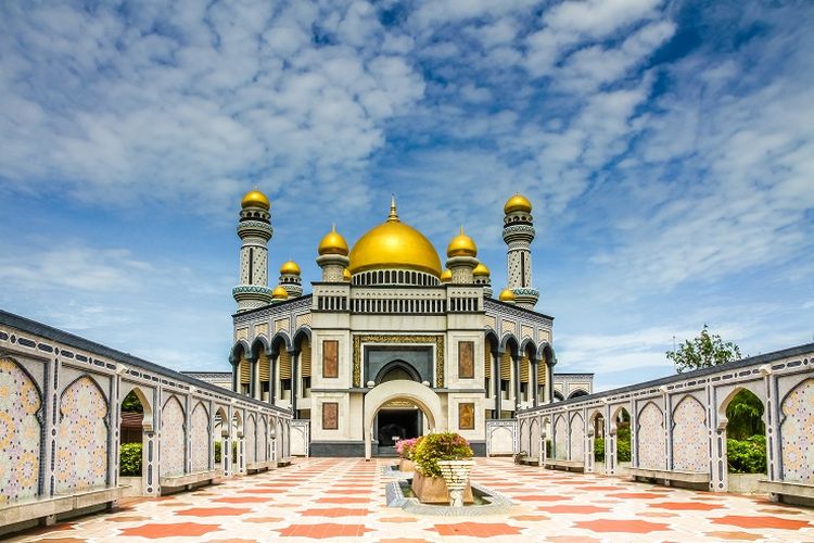 Ilustrasi Brunei Darussalam - Masjid Jame Asr Hassanil Bolkiah.