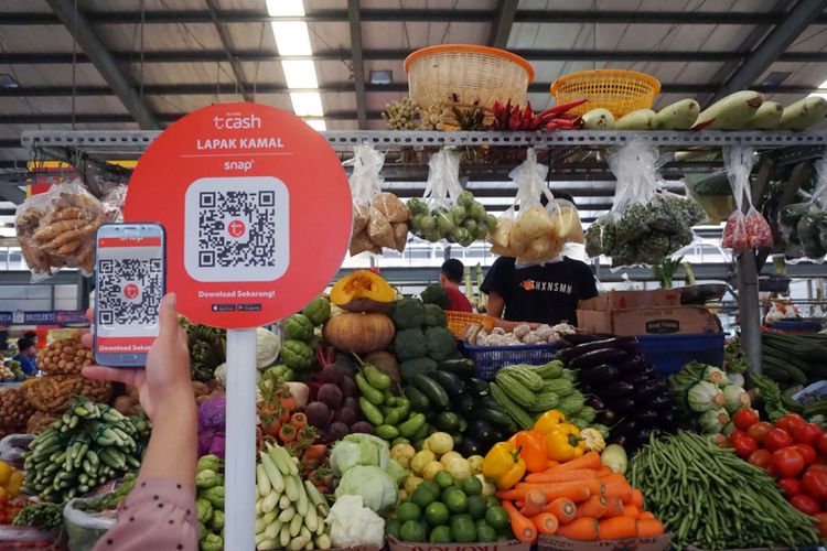 Implementasi QR Code sebagai mekanisme pembayaran bary Tcash.