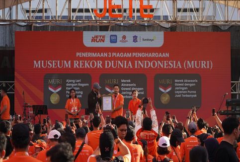 JETE Catatkan Rekor MURI untuk Gerai dan Layanan Purnajual Terbanyak